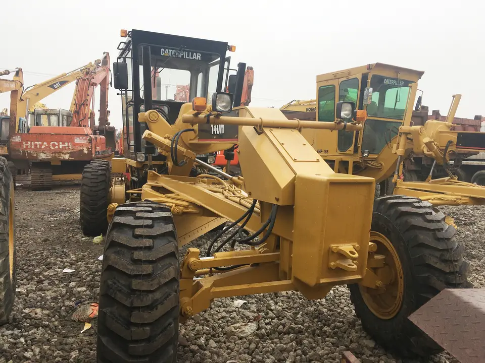 140h Hours Secondhand CAT 140G 140K 140 Motor Grader Building Material Shops Equipment