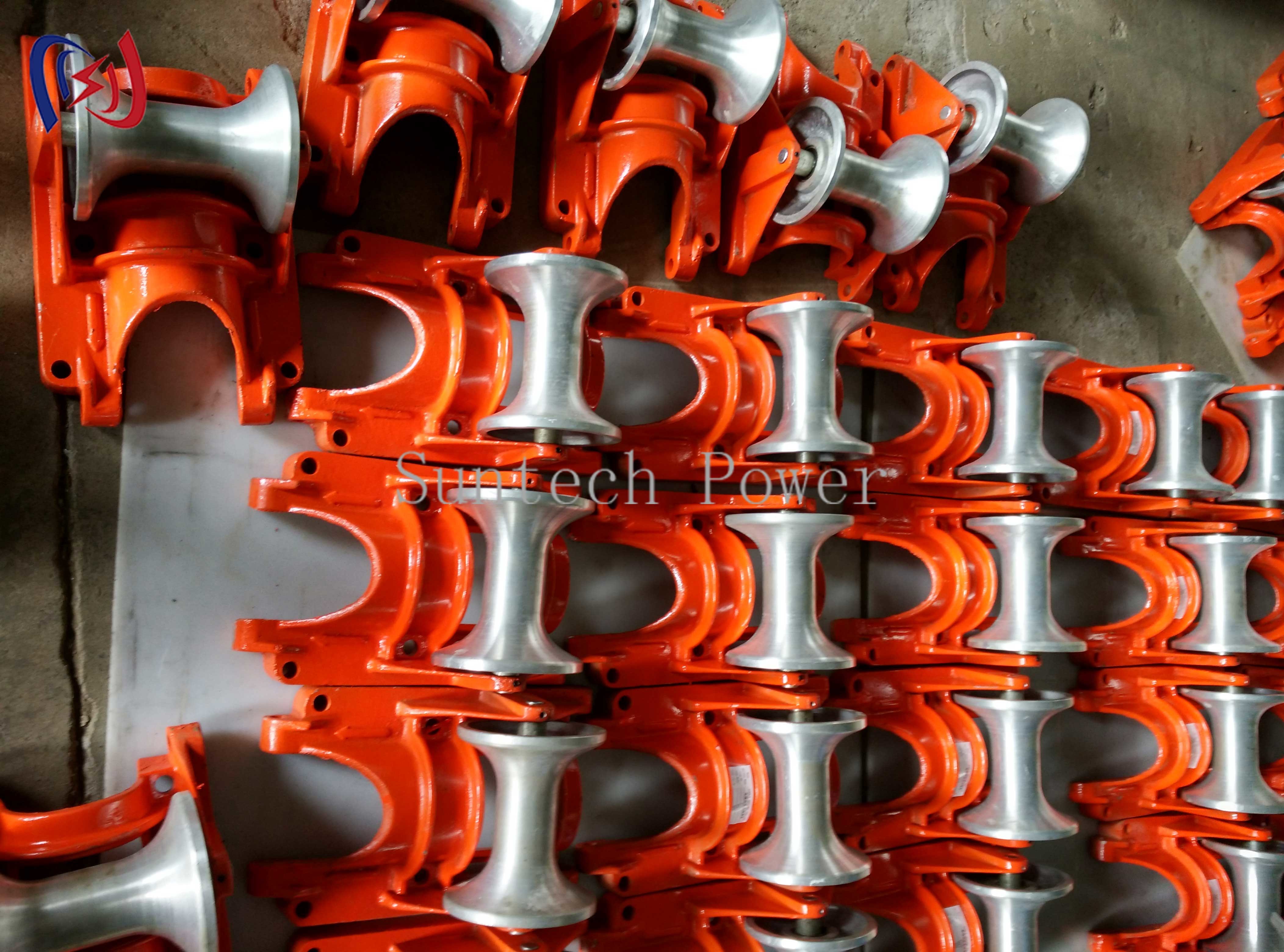 Underground 5KN Casting Aluminum Carrier Underground Cable Installation Equipment