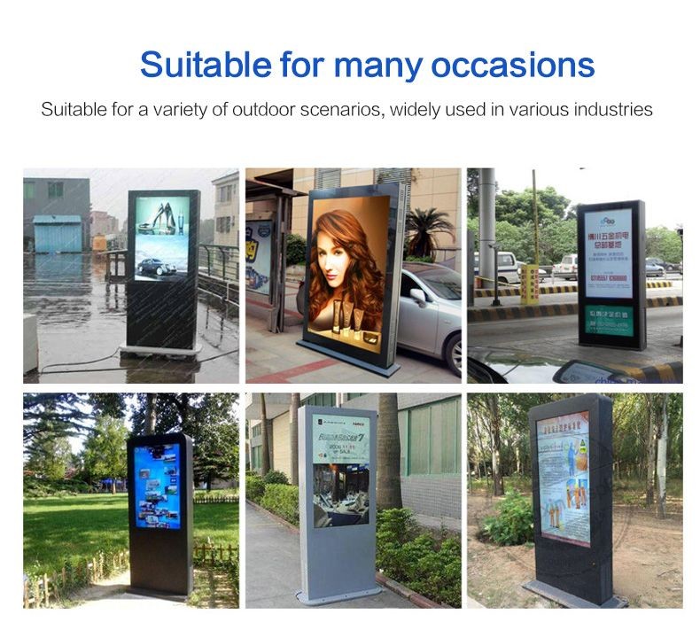 IP65 Waterproof Courtyard 43 Inch Digital Signage Remote Management Bus Station