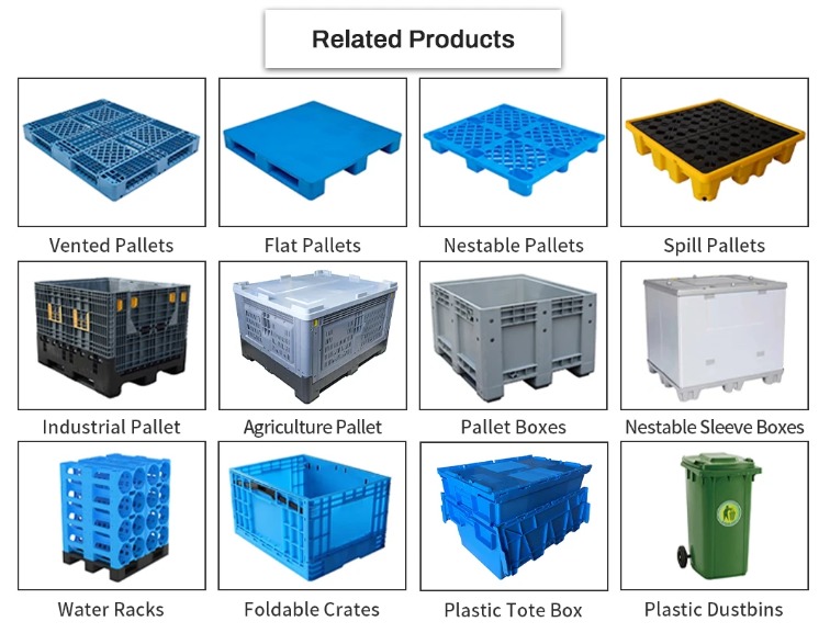 Storage Tote Distribution Container With Hinged Attached Lid Industrial Plastic Stackable Storage KeepBox Tote Container