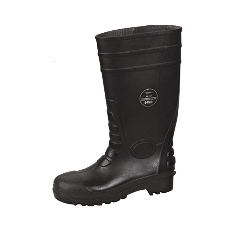 Steel Sole Reflective Tape RB104 PVC/Rubber CE EN 20347 Rain Boots for Cold Weather