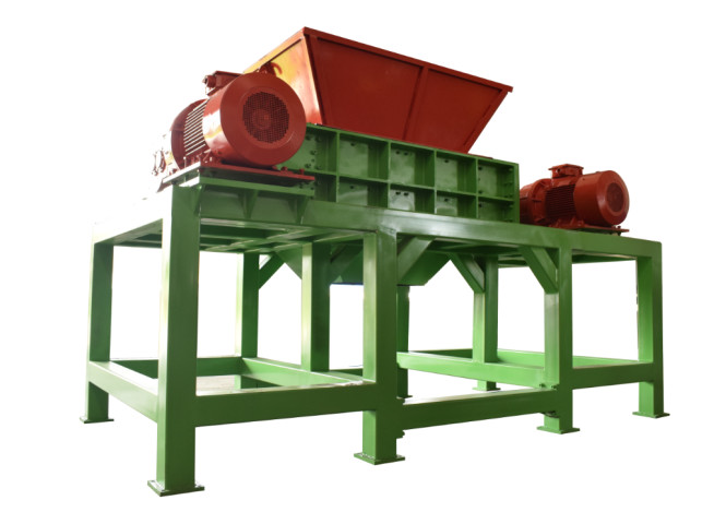 Double Shaft Shredder Metal Shredder PLC Control Metal Recycling Machine Double Shaft Scrap Metal Shredder
