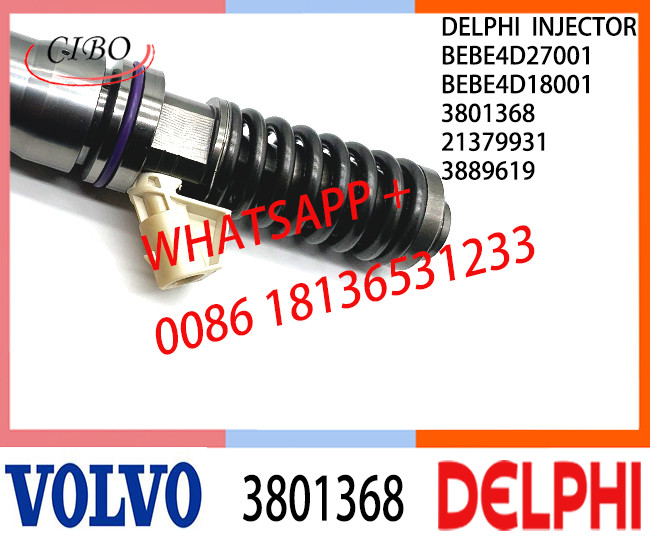 Common Rail Fuel Diesel Injector 3801368 BEBE4D27001 BEBE4D18001 21379931 3889619 E3.18 for VOL PENTA MD13
