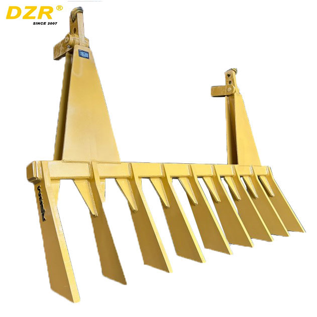 Stick Rake Grapple Root Rake Bucket for Strong Rock Dozer Construction Works