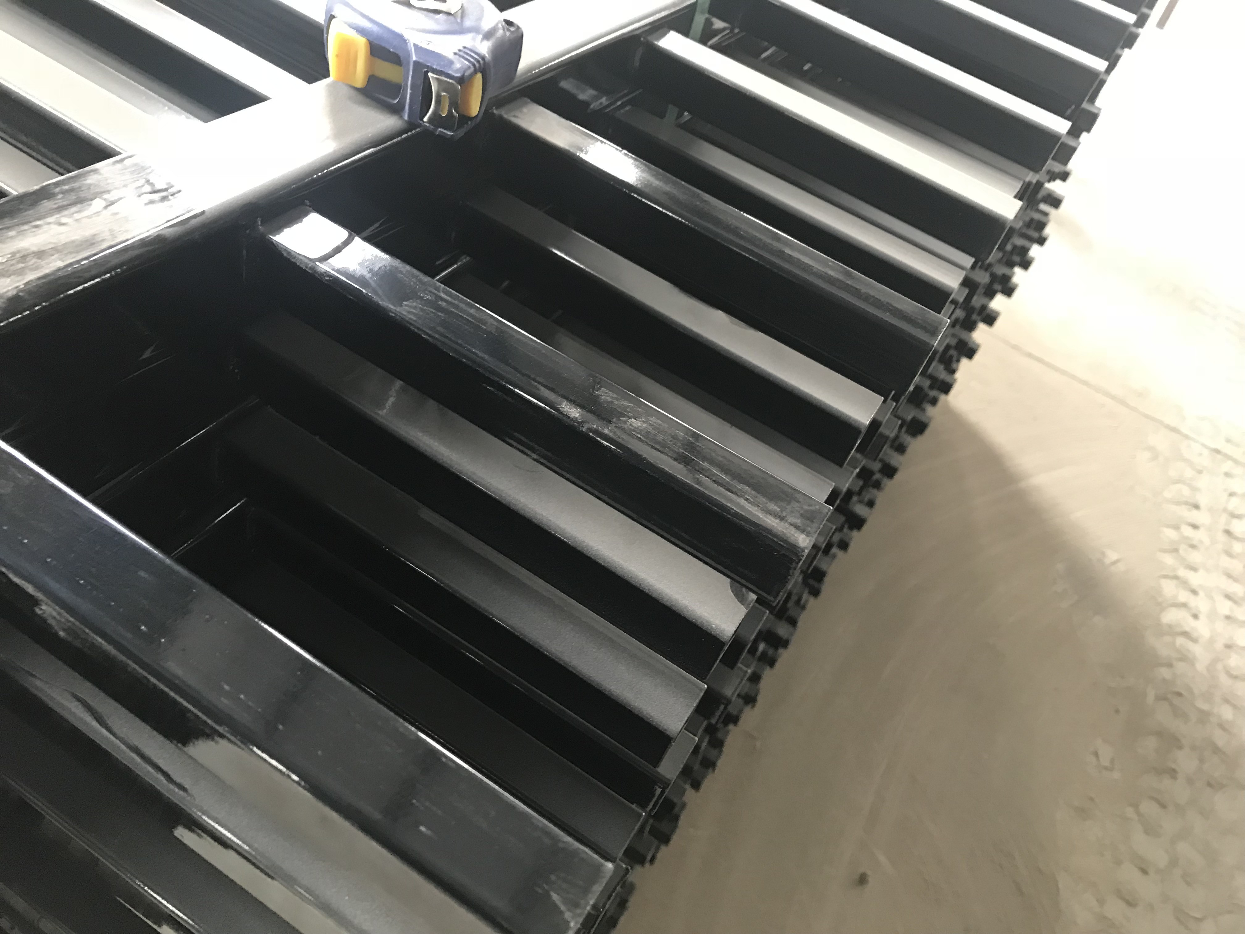 Q235 steel Diplomat Tubular Fencing 2100mm*2400mm Powder Coated Black INTERPON brand