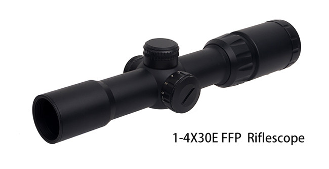 Waterproof Tactical Hunting Scope FFP 1-4X30E Objective Lens Diameter 30mm