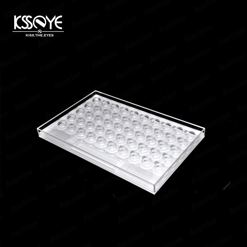 Clear Acrylic Daily Contact Lens Organizer Case Box For Optical Shop Display