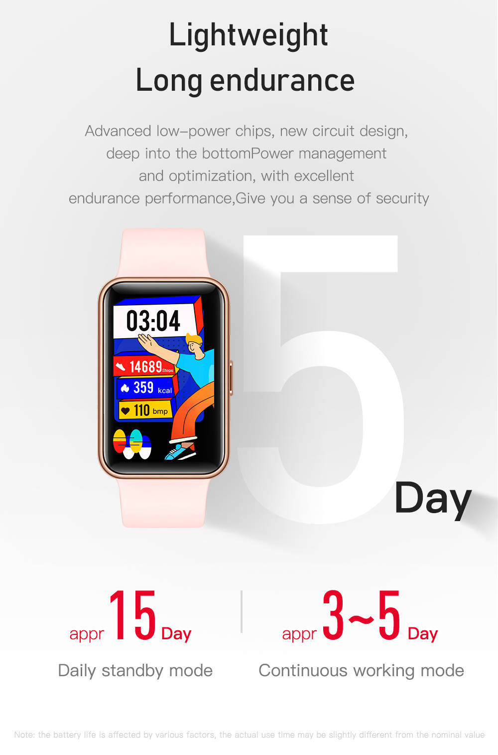 Full Touch Smart Watch For Girls Play Music Do The Exercise PPG BP Monitor