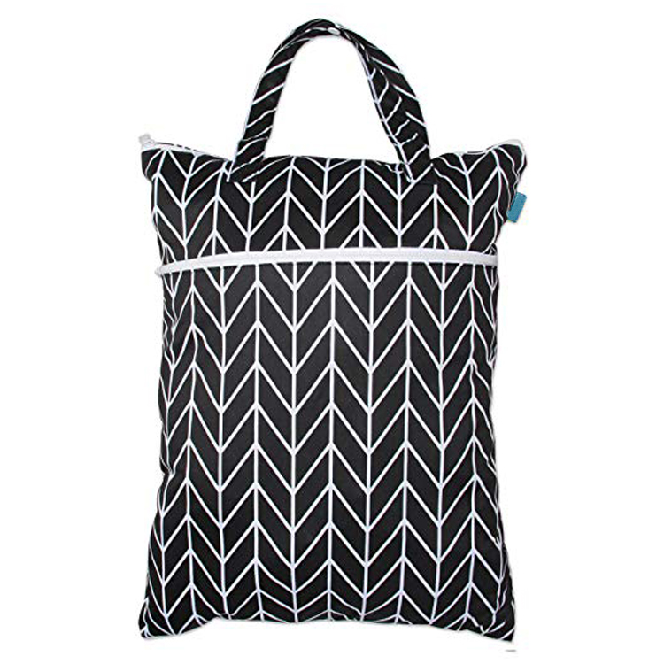 Mummy Maternity Nappy Bag Two Laundry Compartments Top Handle Convenient