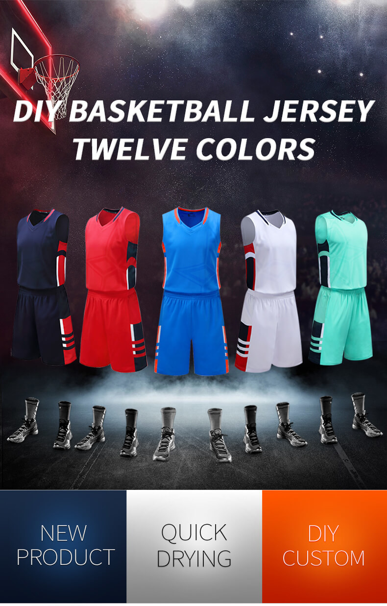 NBA Team Basketball Practice Shirts 100% Polyester Fabric Material V Neck Collar
