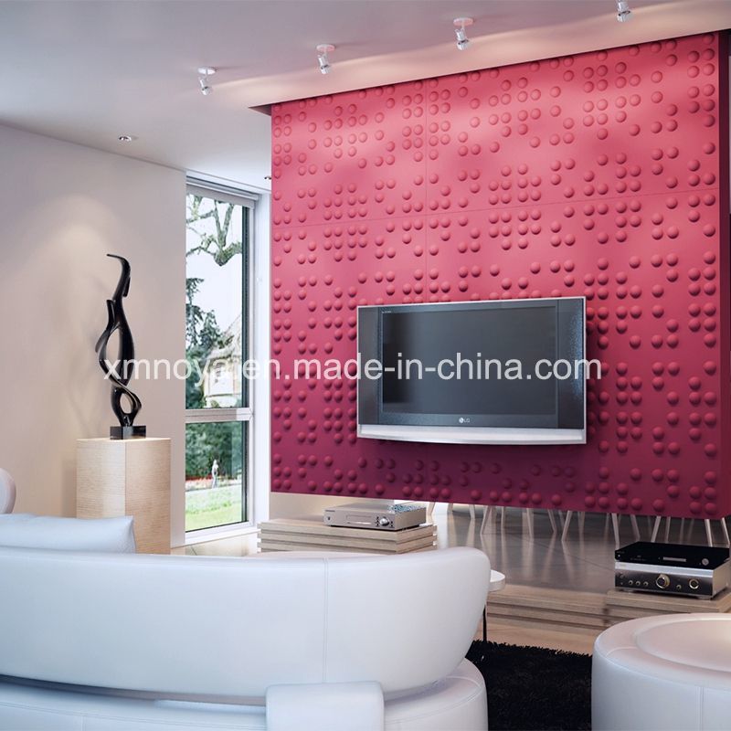 Acoustical Decorative 3D Wall Board for Living Room TV Background