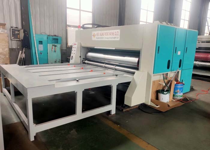 Chain Feed Corrugated Box Printing Machine 2 Color Slotter Die Cutter