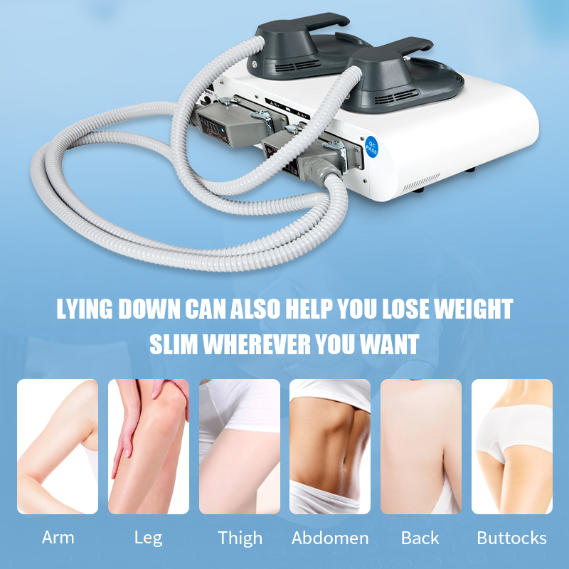 Dual Handles Body Slimming / Fat Burning Machine ABS For Muscle Toning Various Plugs Type