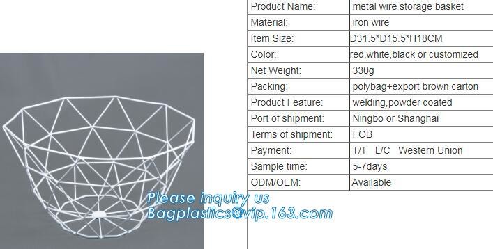 New Design Office Black Wire Mesh Baskets with Magnets, Flat Storage Baskets, Metal Wire 3 Tier Wall Mounted Kitchen Fru