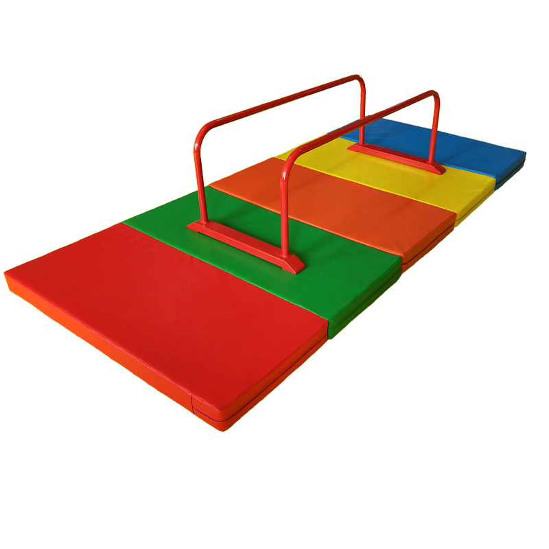 Custom Size Childrens Gymnastics Equipment Colorful Galvanized Steel Pipe Material