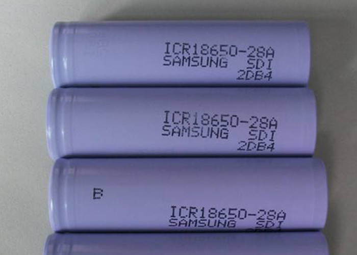 Customized ICR18650-28A 18650 Lithium Ion Battery Cells 3.6 Volt 2800mAh 45g