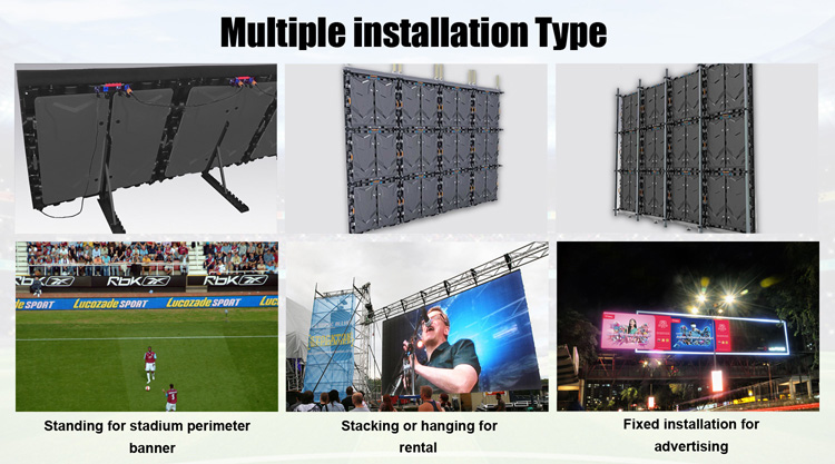 P8 Stadium Concert LED Screens 3840HZ Multi Function For Outdoor