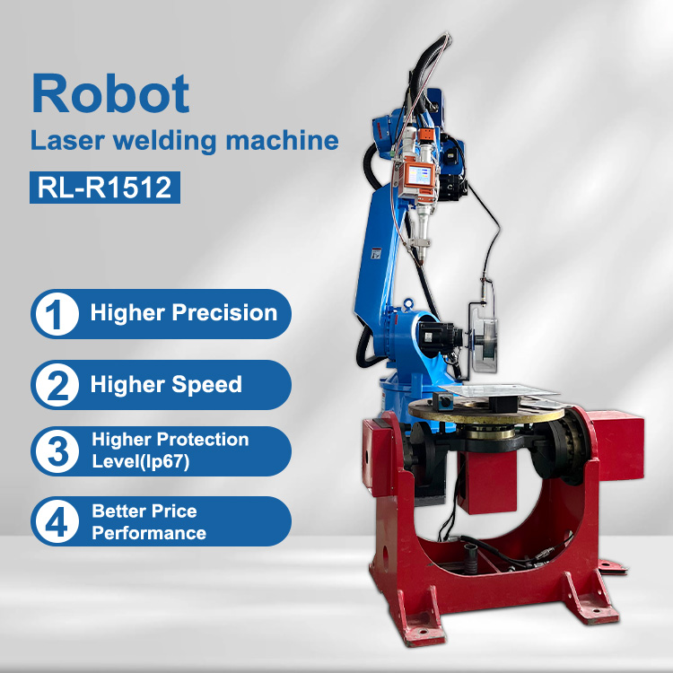 Automatic Fiber Laser Welding Machine With 6 Axis Industrial Robot Welding