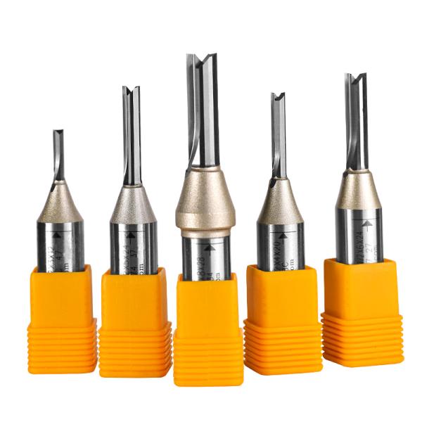1/4 12.7mm TCT 2 Flutes Straight Bits Wood Milling Cutter for MDF Plywood Chipboard Hard Wood Cutting Arden Cnc Router Bit