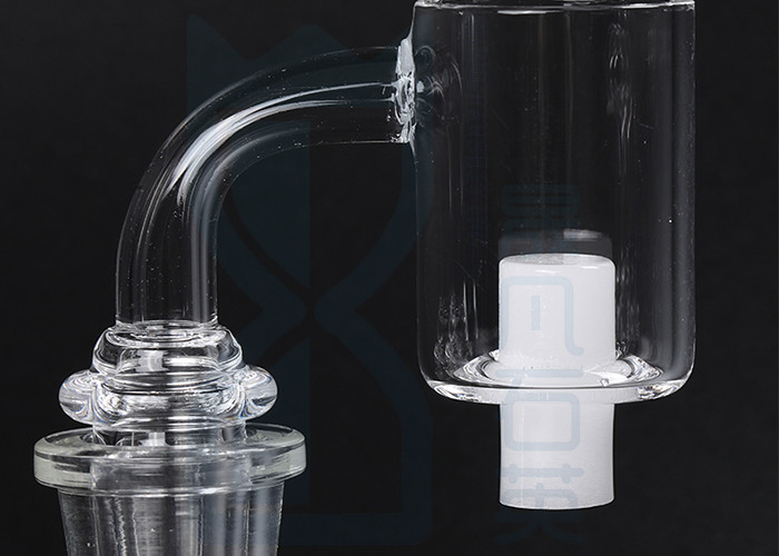 Transparent Quartz Glassware , Fused Silica Quartz Banger High Purity Clear