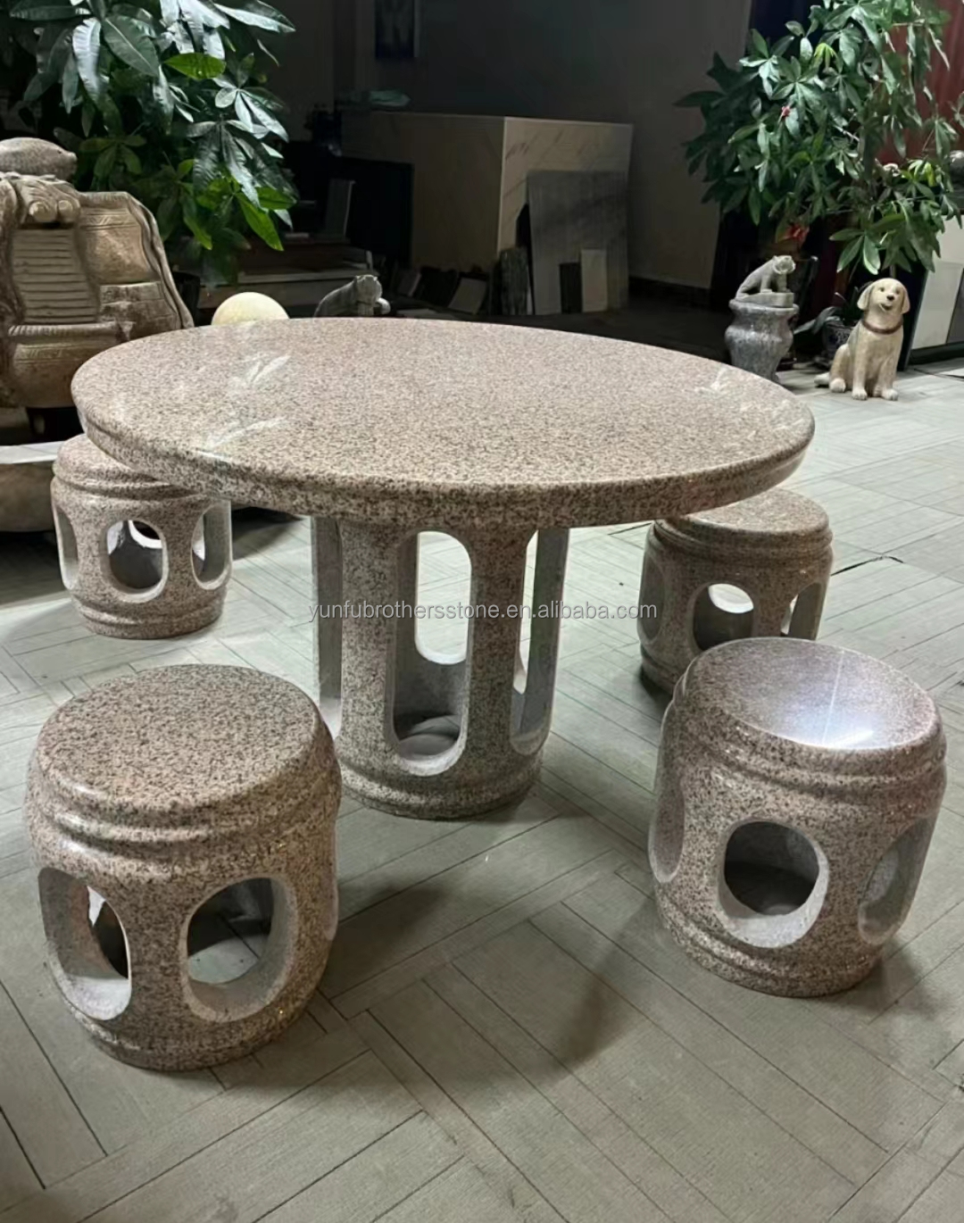 Natural Stone Chinese Granite Table Bases for Modern Polished Cut-to-Size Round Table
