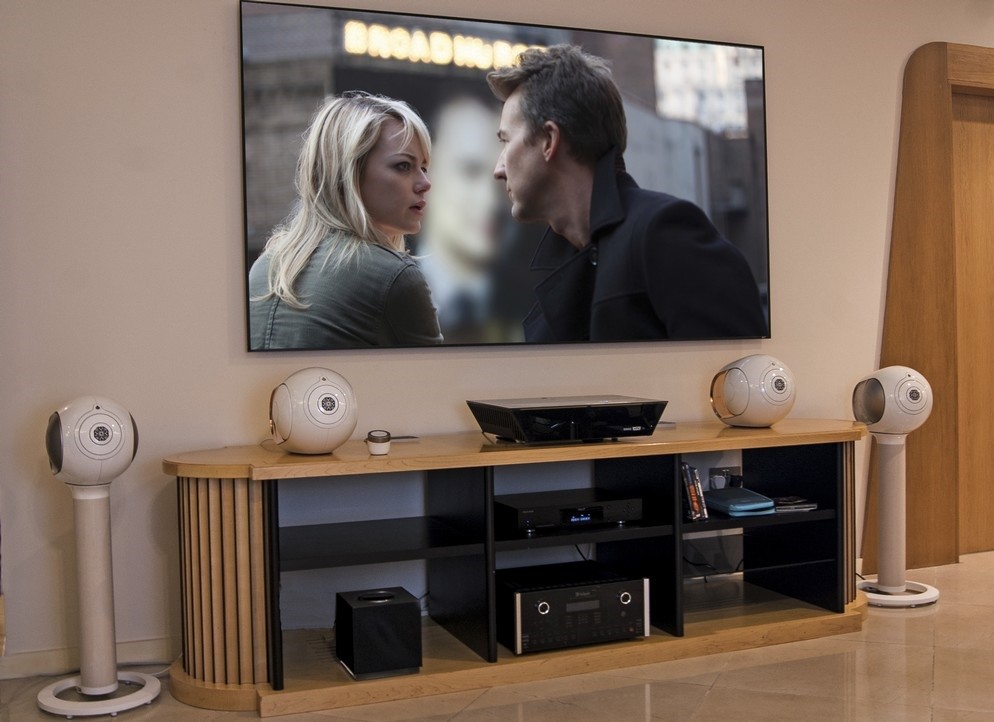 3D Perforated Silver acoustically transparent projection screen For Home Cinema