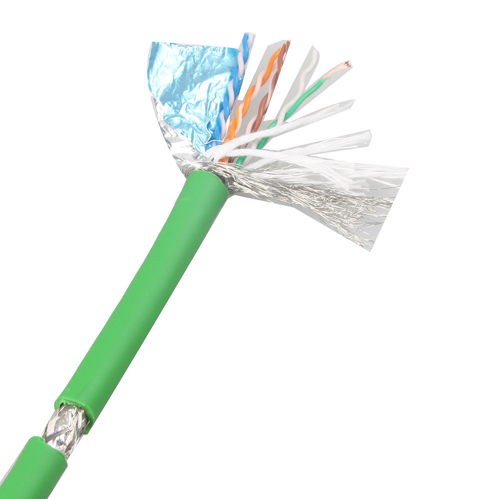 Industrial Drag Chain PROFINET Patch Cable PUR Flexible 8 Core Copper Conductor Network Cable