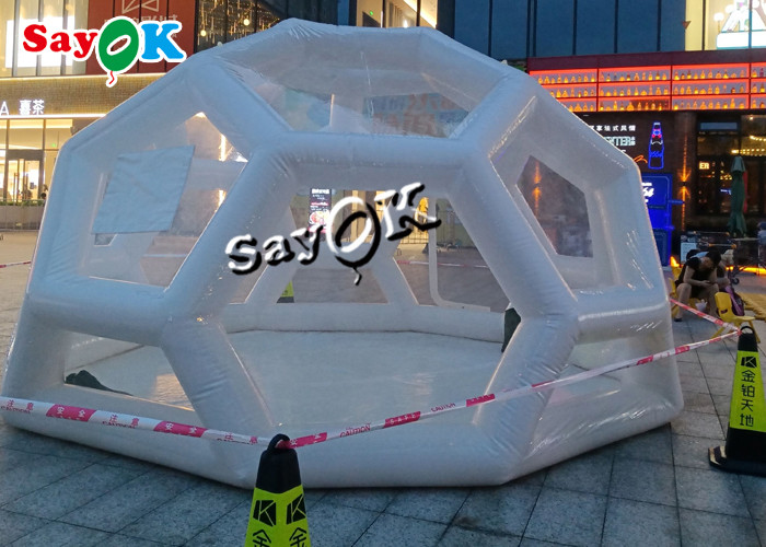 Transparent Inflatable Tent 3x3m Hotel Pop Up Inflatable Clear Bubble Tent Transparent For Events