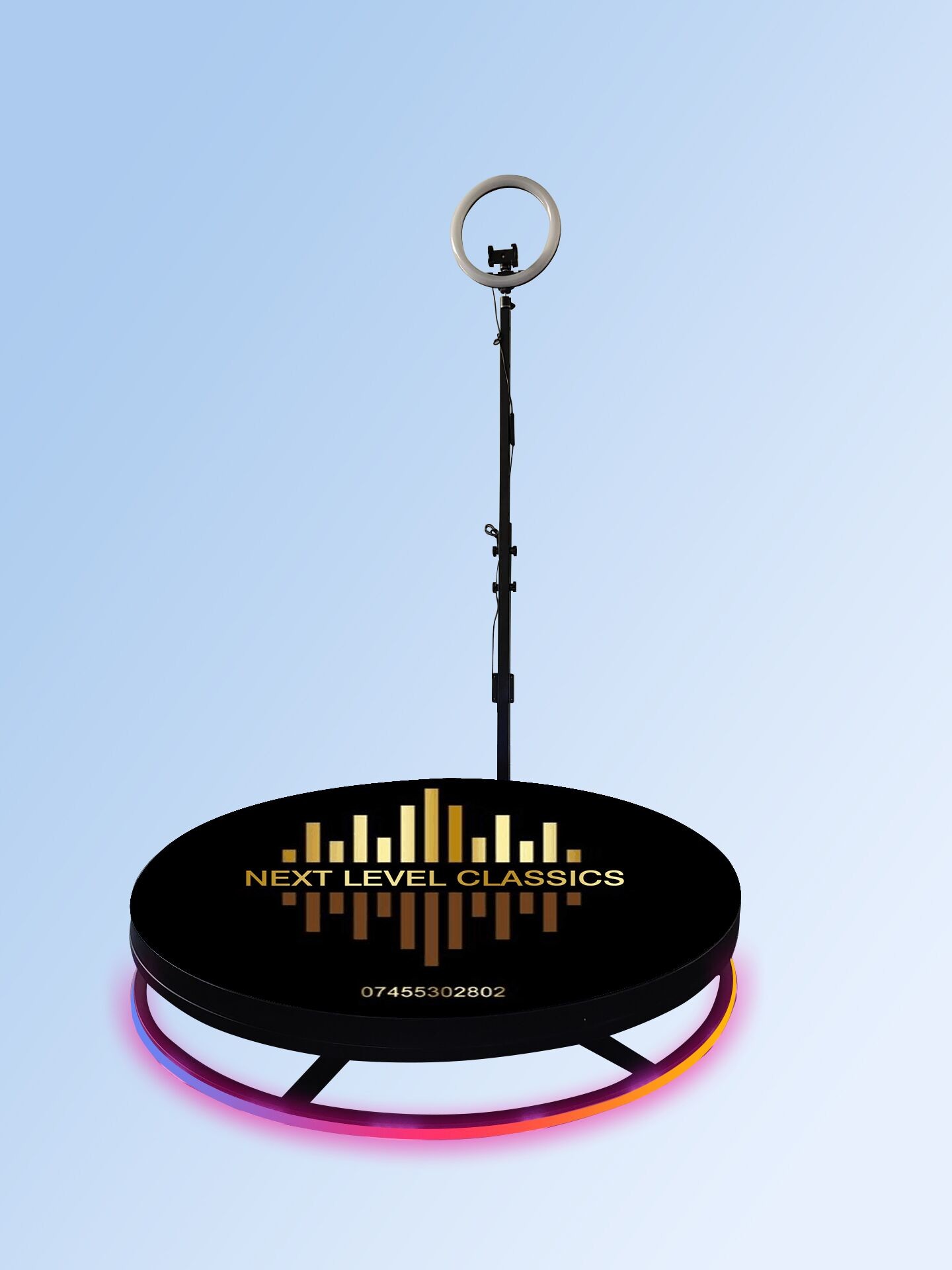 360 Photo Booth Machine For Parties Christmas Wedding Live Streaming