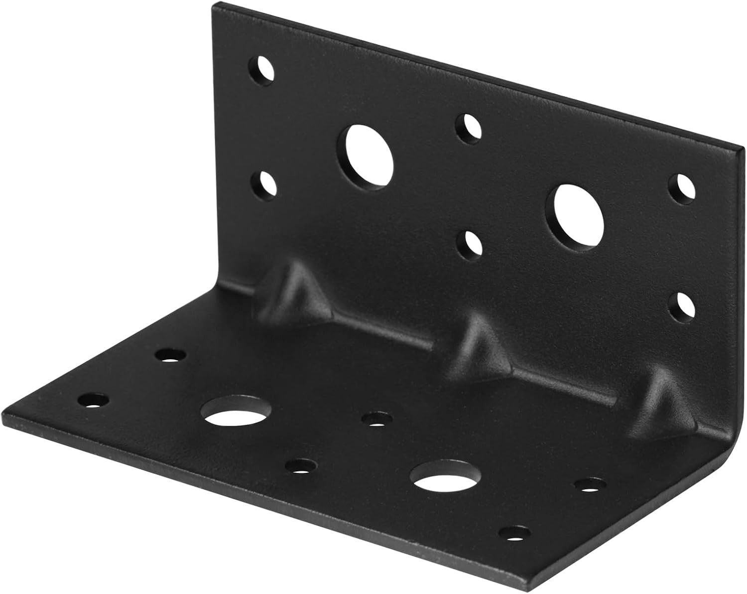 Steel L Right Angle Brackets 2-1/8 X 2-1/8 X 4 Inch 90 Degree With Reinforcing Rib