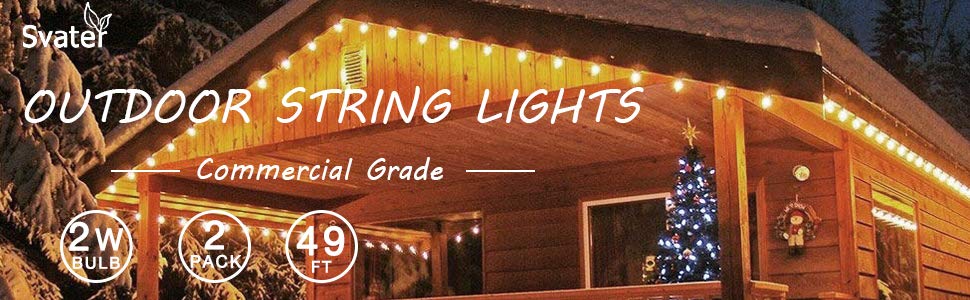 Ip44 Waterproof Decorative String Lighting / Filament Bulb String Lights
