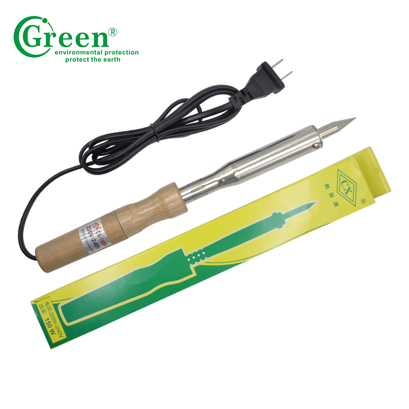 CX - 100W Wooden Handle Soldering Iron 300-1500℃ Stability Temperature