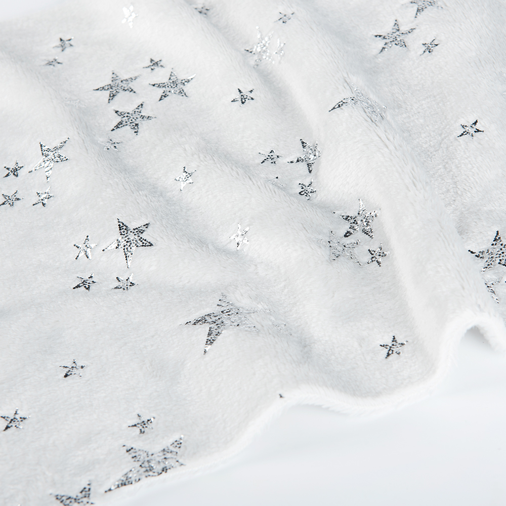 Sparkling Sequin Flannel Fleece for Home Textiles and Lingerie 100% Polyester Brushed