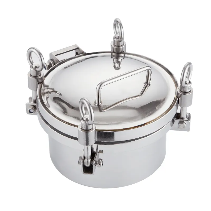 Female Thread Pressure Cast Frp Round Manhole Cover Stainless Steel for Industrial