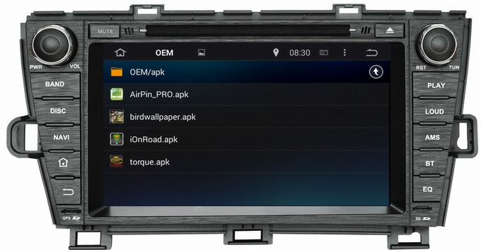 Ouchuangbo Car Radio GPS Navi for Toyota Prius 2009-2013 (Left) Android 4.4 System iPod SD