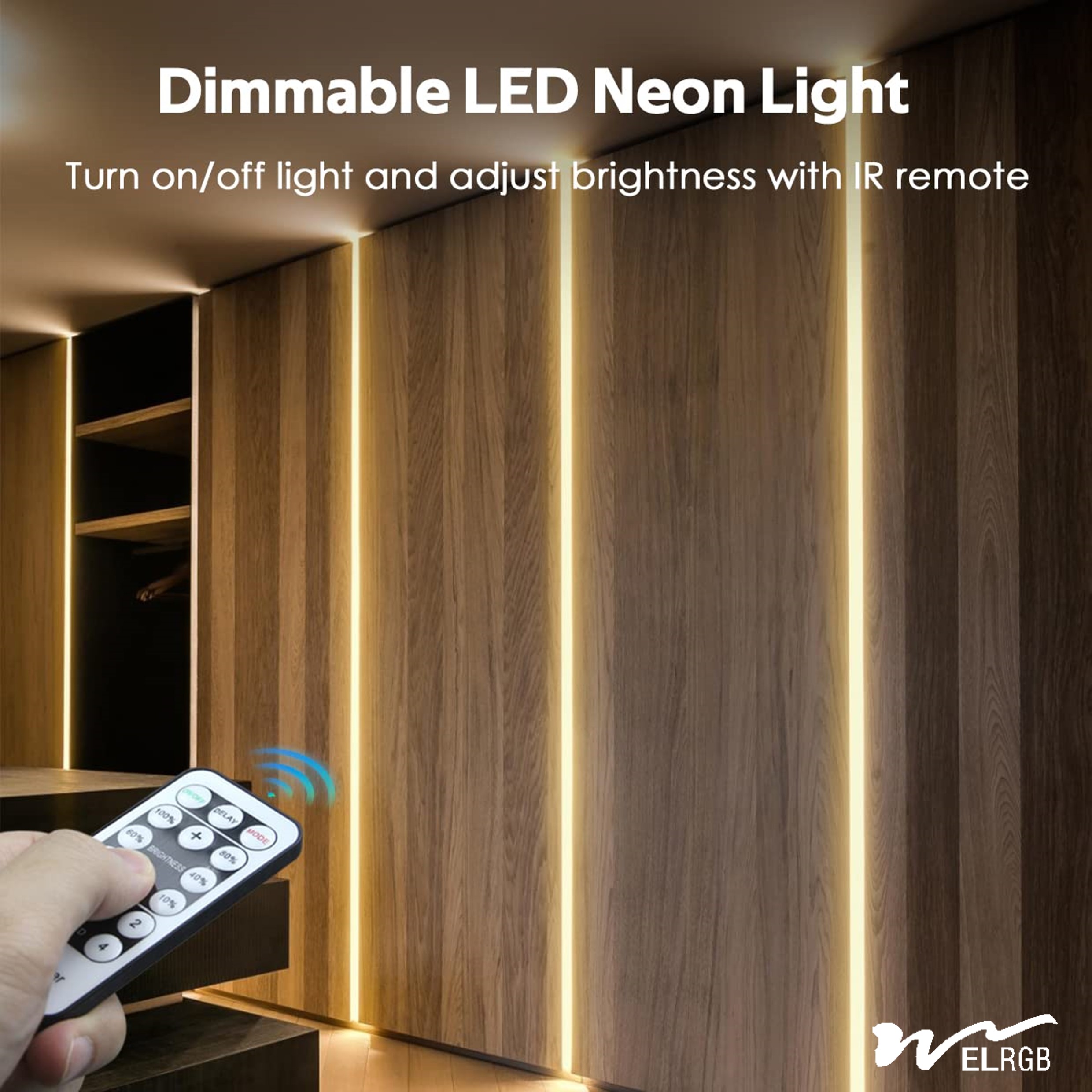 1.64ft/0.5m 2700k Led Strip Dimmable Led Rope Lighting 120V Indoor Outdoor