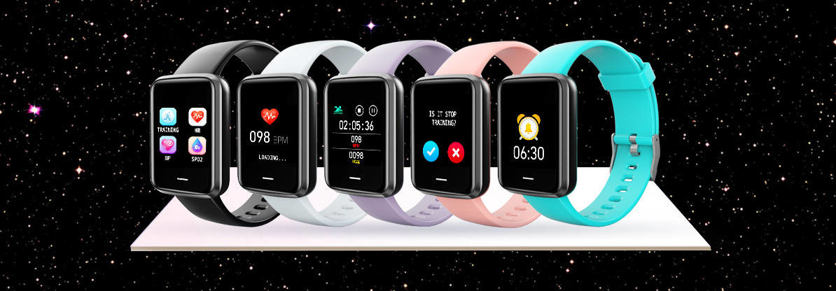1.3 Inch Touch Screen Smartwatch NRF52832 Calorie Monitoring 10m