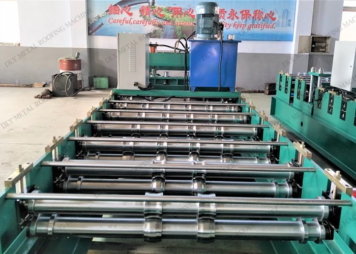 220v 40Cr Roof Roll Forming Machine 5.5kw Corrugated Roof Sheet Making Machine