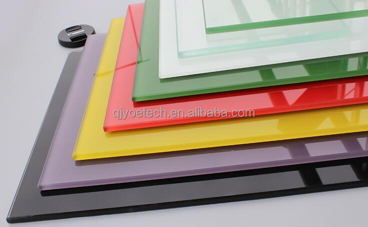 Technique Painted Glass Custom Lacquered Glass Back Colored Glass for Kitchen Design