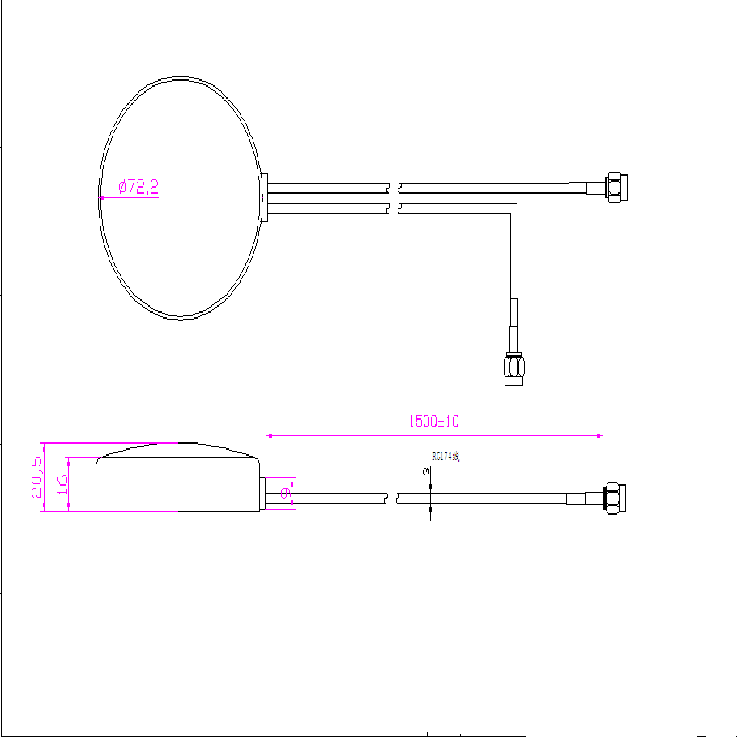 GPS GSM Simrad Combo Antenna At 1575.42MHz Frequency For Accurate Tracking