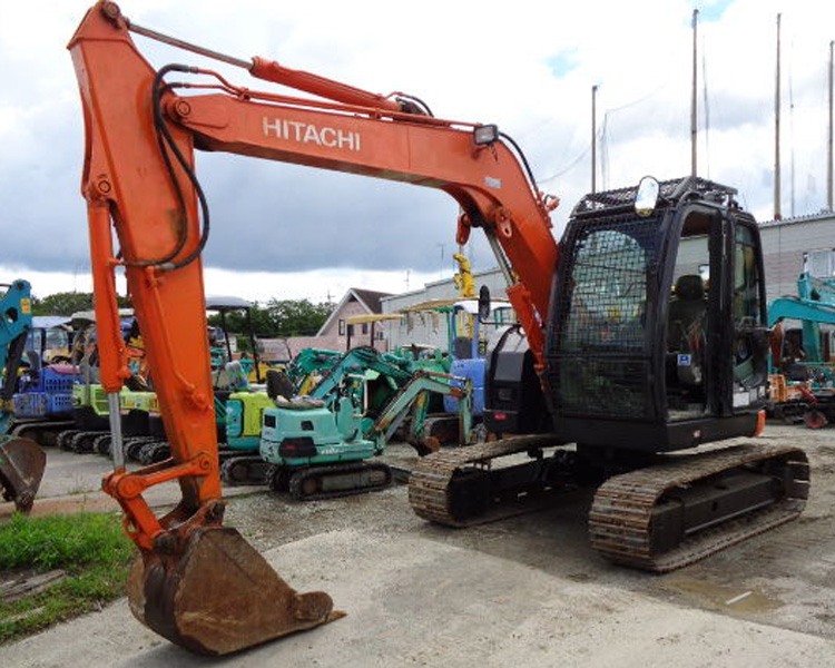 Japan Imported 7.5 Ton Used Hitachi ZX75 Excavator Isuzu Engine ZX75US-A for Agriculture