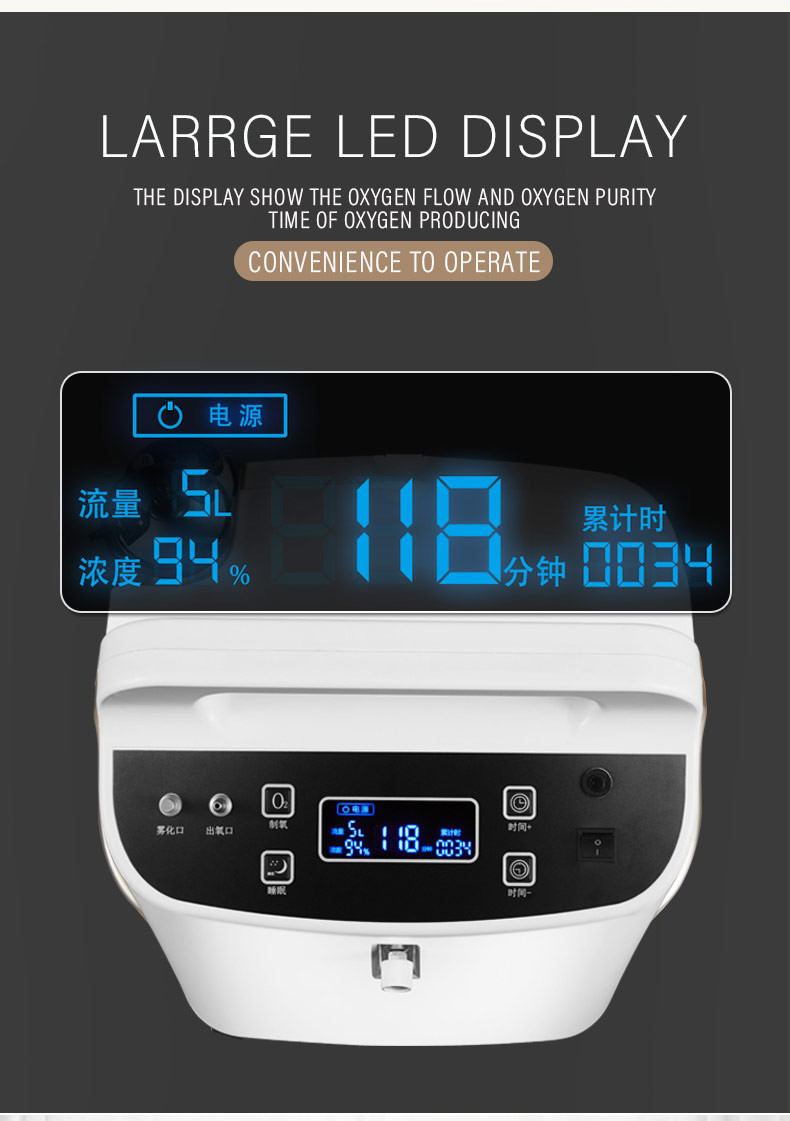 Efficient Household Oxygen Generator 50HZ , 350W Oxygen Producing Machine