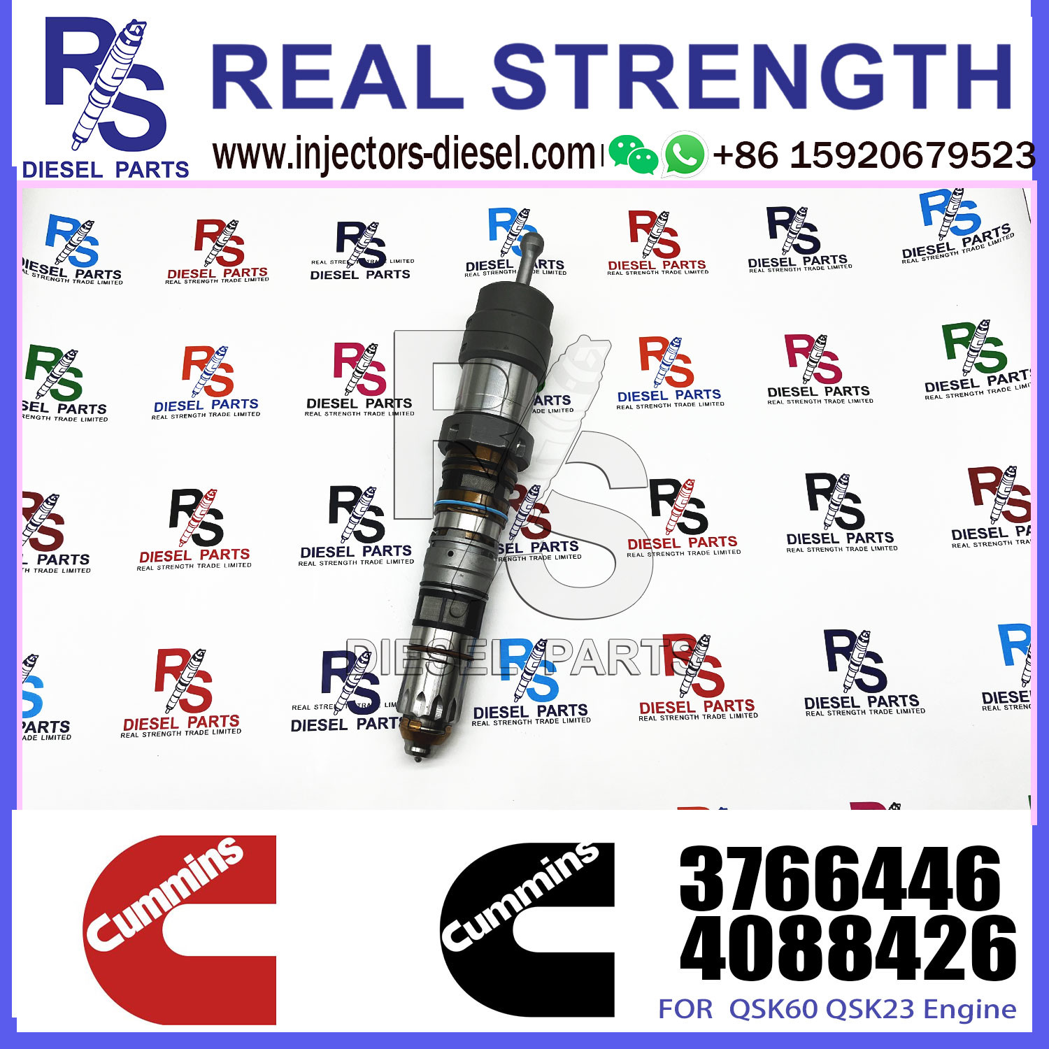 4928346 QSK23 Diesel Engine Common Rail Fuel Injector 4087887 4010163 3766446 4326781
