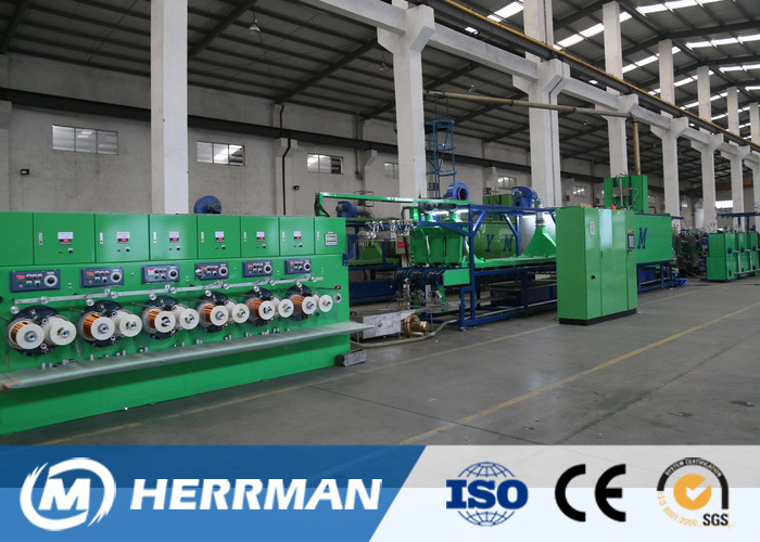 Horizontal / Vertical Wire And Cable Machinery , Copper Wire Enamelling Machine
