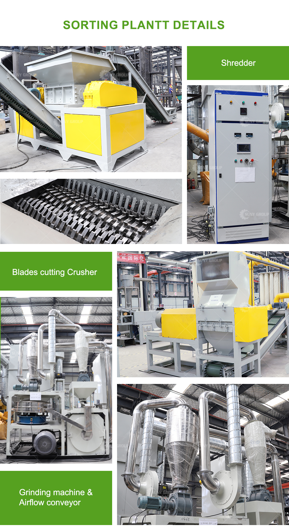Green Energy Solar Panel Recycling Plant For Photovoltaic Panels