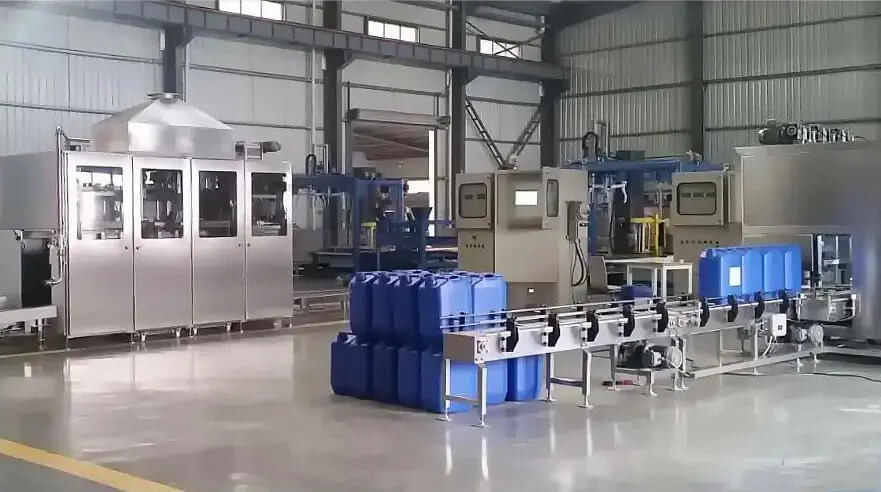 Automatic High Speed 5kg-30Kg Paint Bucket Filling Machine 5 Gallon