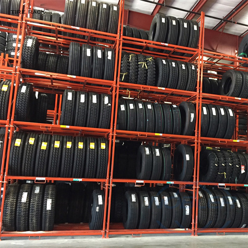 Warehouse Tyre Racking Tire Rack For Storage Collapsible