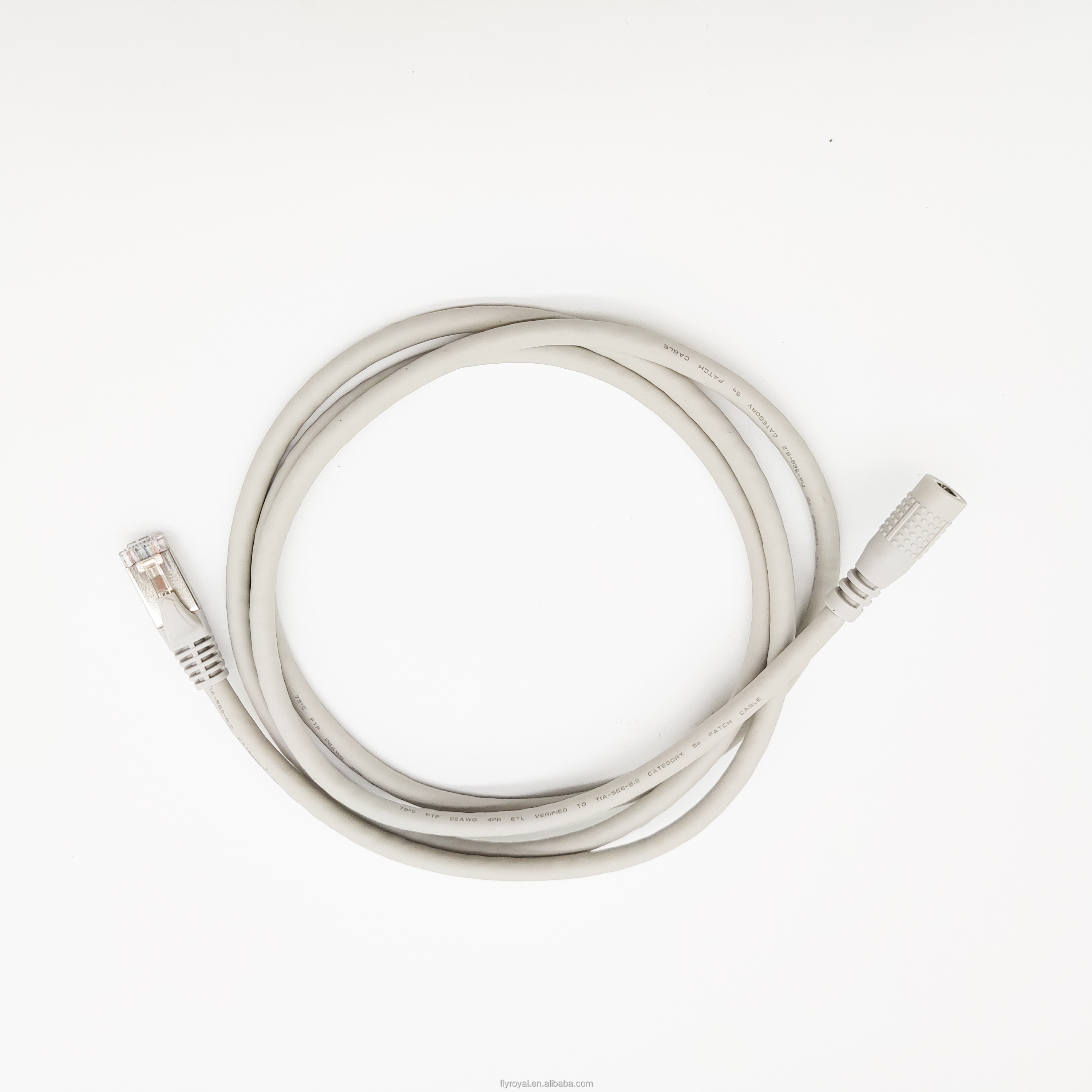 RJ45 To DC Female Connector Custom RJ45 Cables 150mm