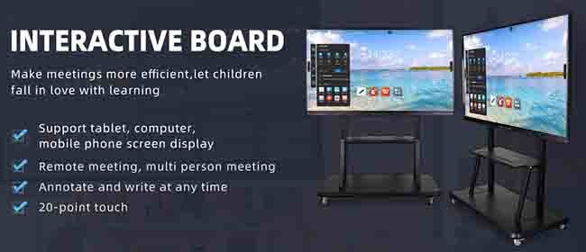 Pizarra Smart Interactive Flat Panel Android 11 85 Inch Interactive Panel Multi Touch
