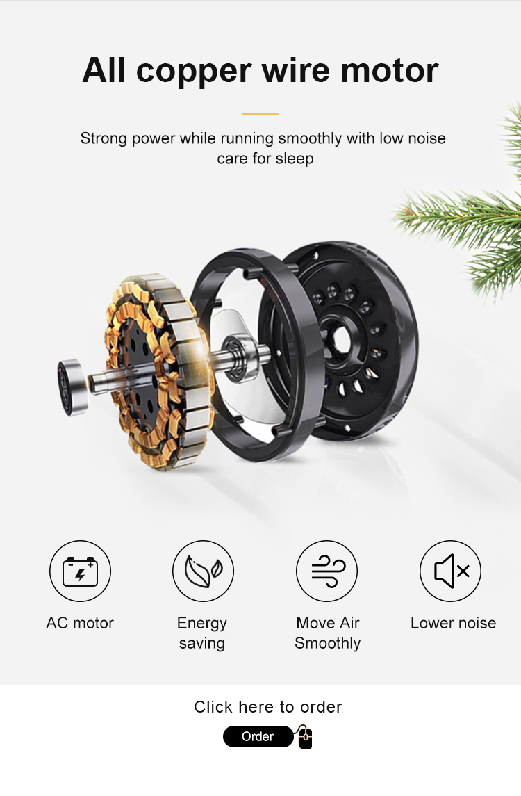 Color Temperature Options 42 Inch Ceiling Fan with Hidden Blades and Remote Control